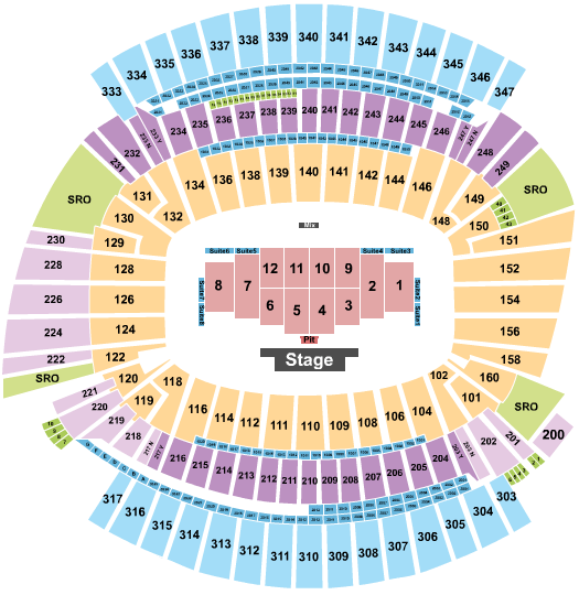Paycor Stadium Mary J. Blige Seating Chart